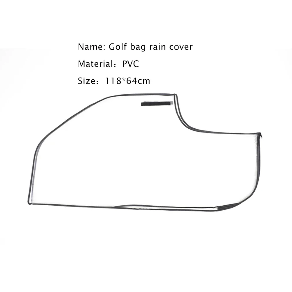 Golf Bag Hood Rain Cover with Zipper Golf Bag Protector Dustproof Waterproof Shield Anti-Static Outdoor Golf Supplies