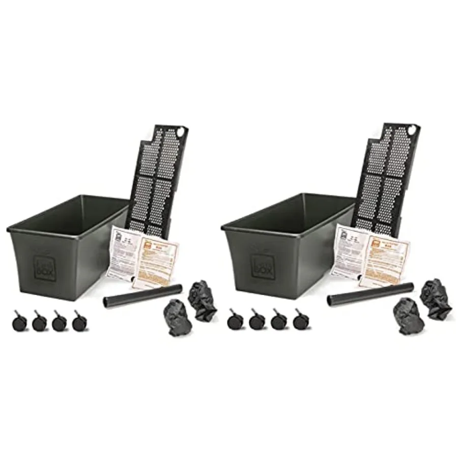 Novelty Garden Kit for outdoor use, durable plastic material, green color, includes two versatile pieces for creative planting