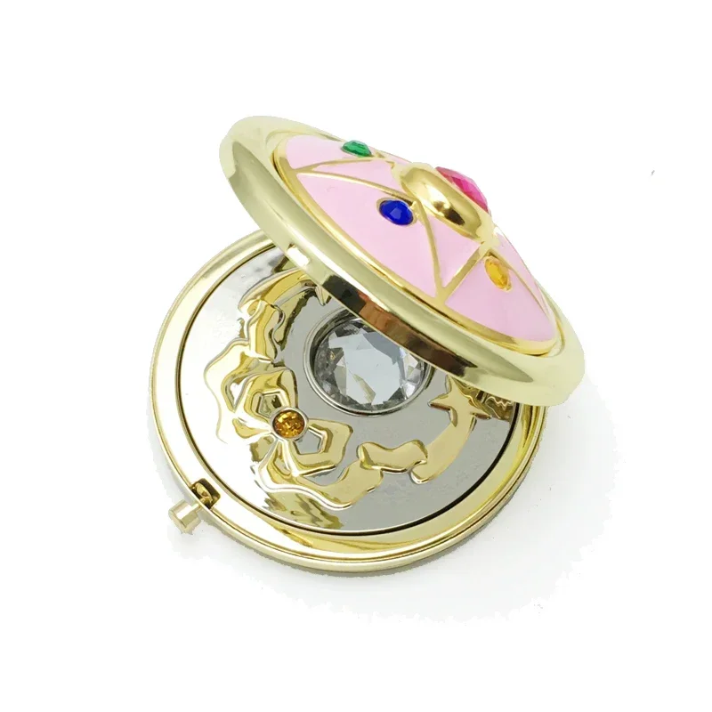 EDC Portable Cartoon Anime Moon Periphery Transforming Mirror Personality Girl Portable Makeup Mirror Small Mirror Gift