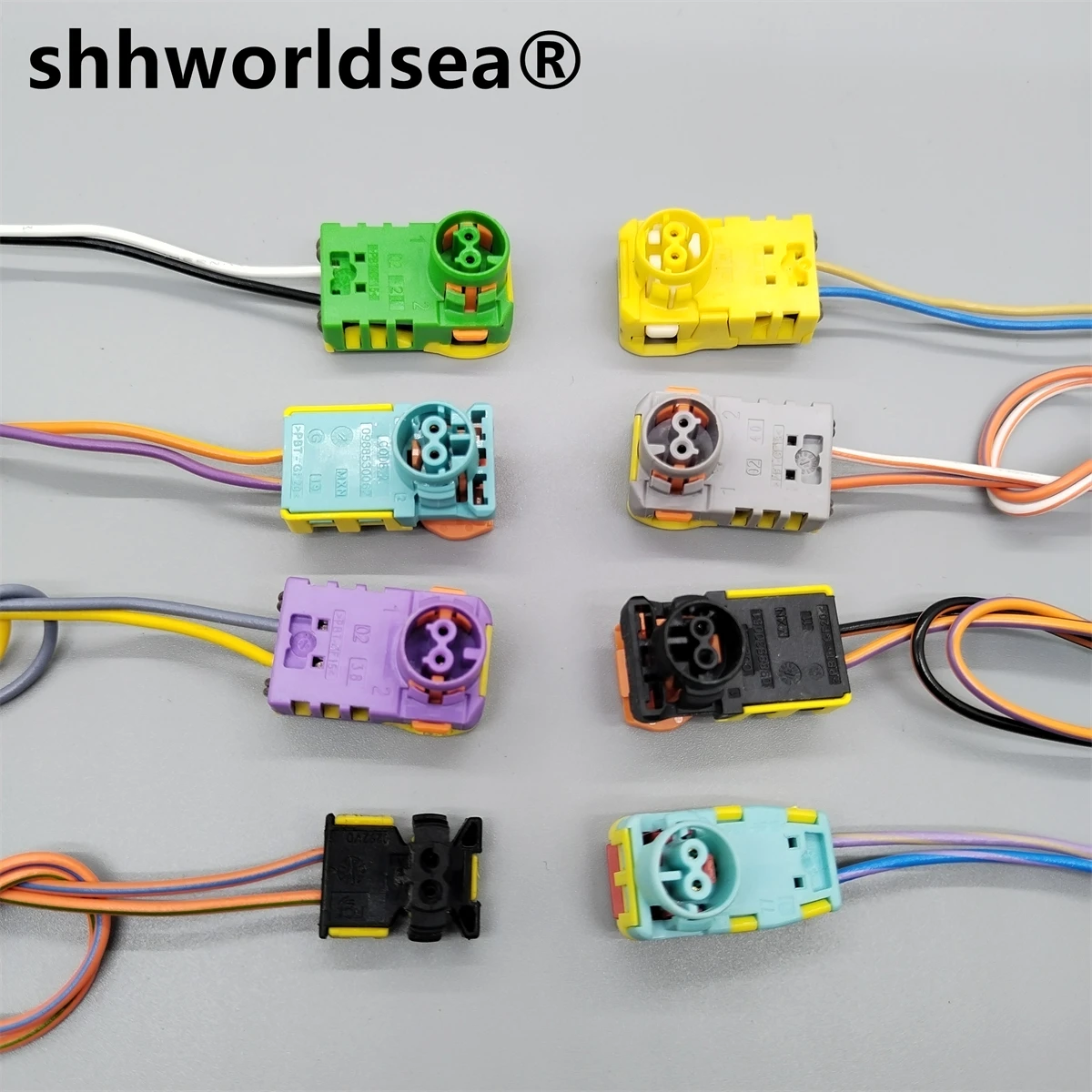 

shhworldsea 2 Pin Universal Hairspring Collision Sensor/Seat Plug, Airbag Connector With Wire