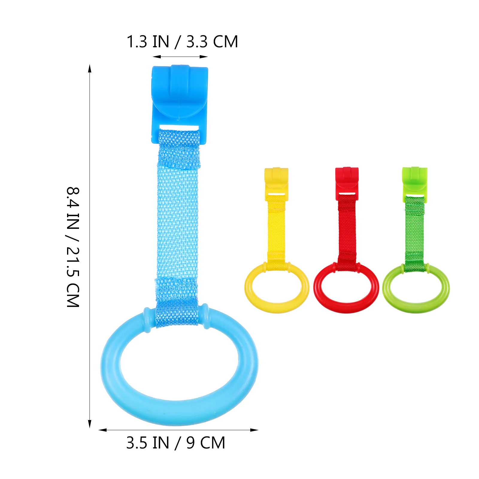 4pcs Baby Stand Up Rings Infant Pull Ring Ergonomic Design Toddler Bed Pull Ring Baby Walking Assistant Kids Walking Training