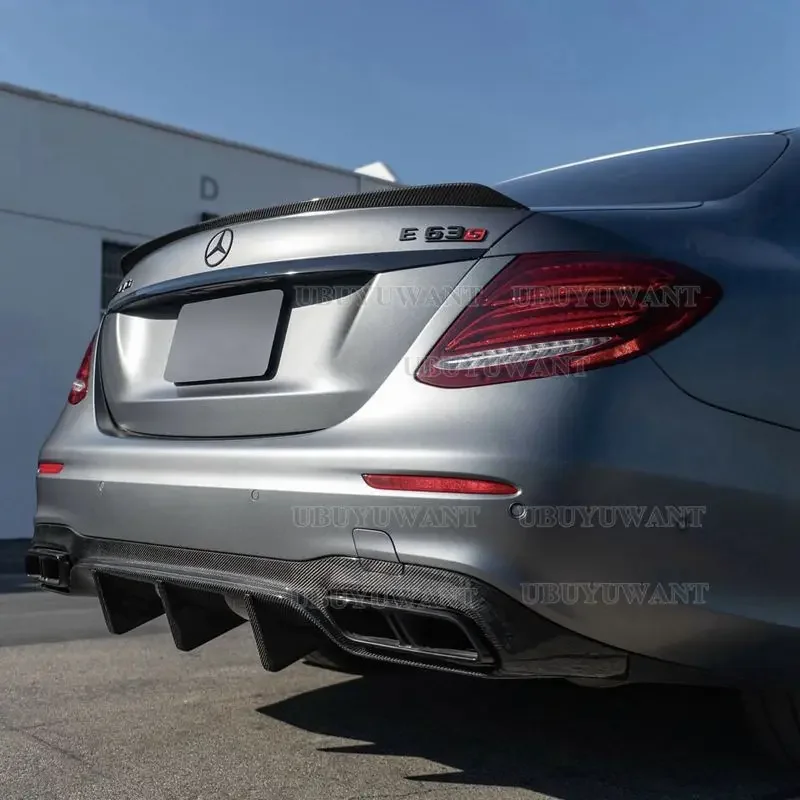 For Mercedes Benz W213 Spoiler 2016 2017 2018 2019-21 E-class E200 E300 E320 E63 Spoiler High Quality ABS Car Rear Wing Spoiler