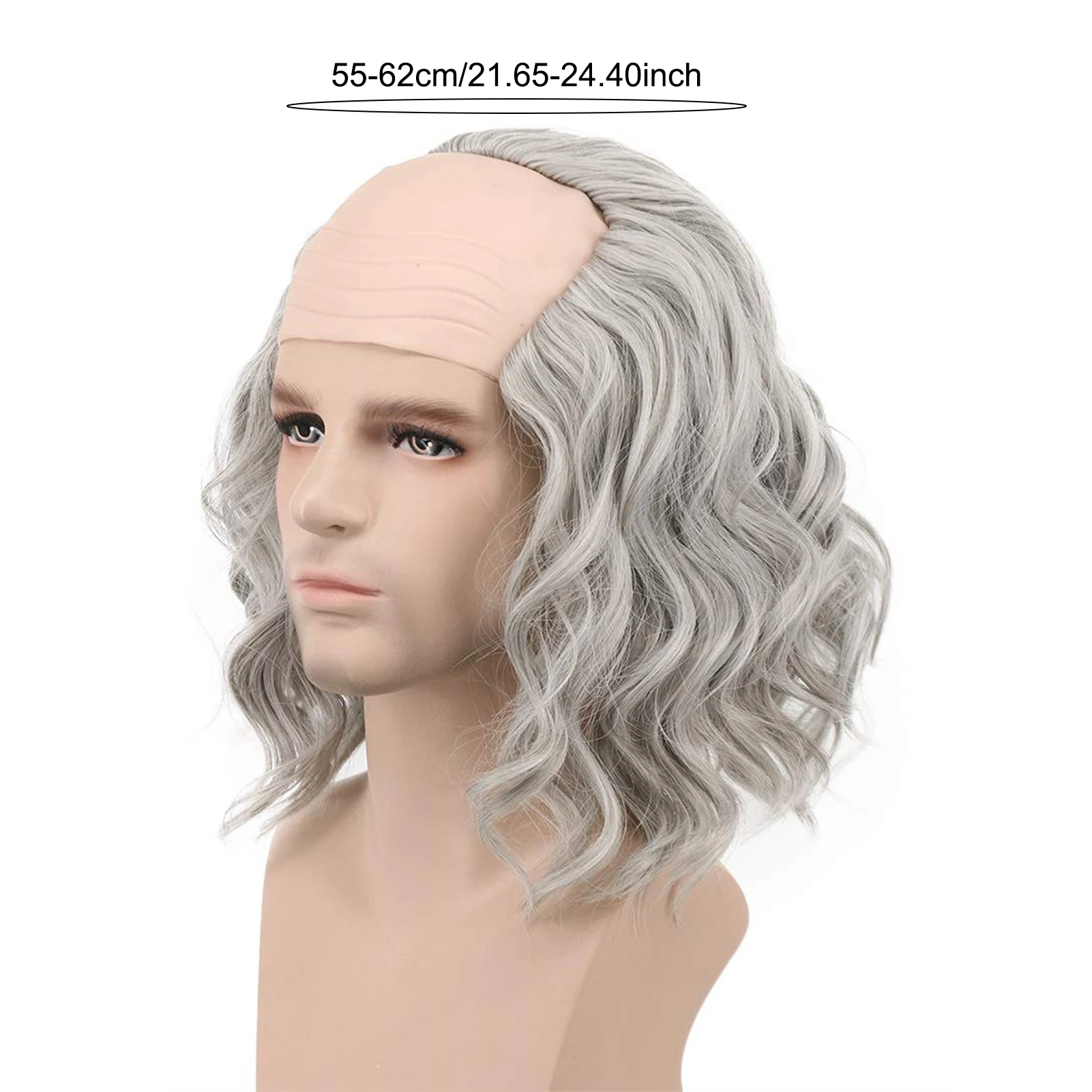 قناع الرجل العجوز الأصلع الواقعي للهالوين، أغطية رأس لجو الهالوين لتزيين الحفلات المنزلية، شحن مباشر من الولايات المتحدة