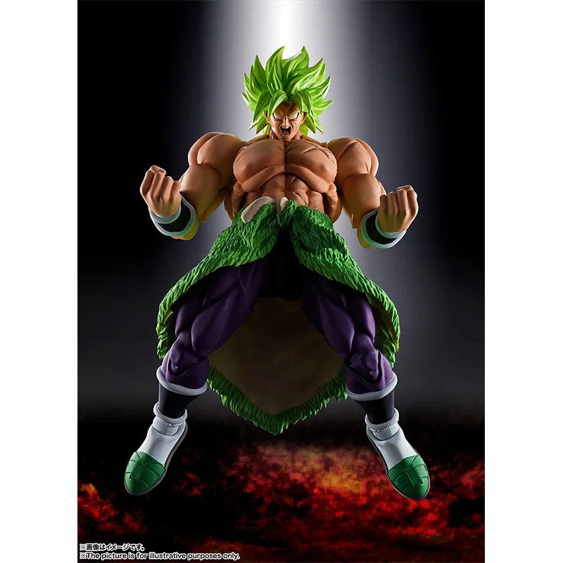 Bandai S.h. Figuarts-Figurine articulée Dragon Ball, 22cm, Broly, Super Saisuperb, Fullpower, Super Anime, Modèle original, Collection de jouets, Cadeau