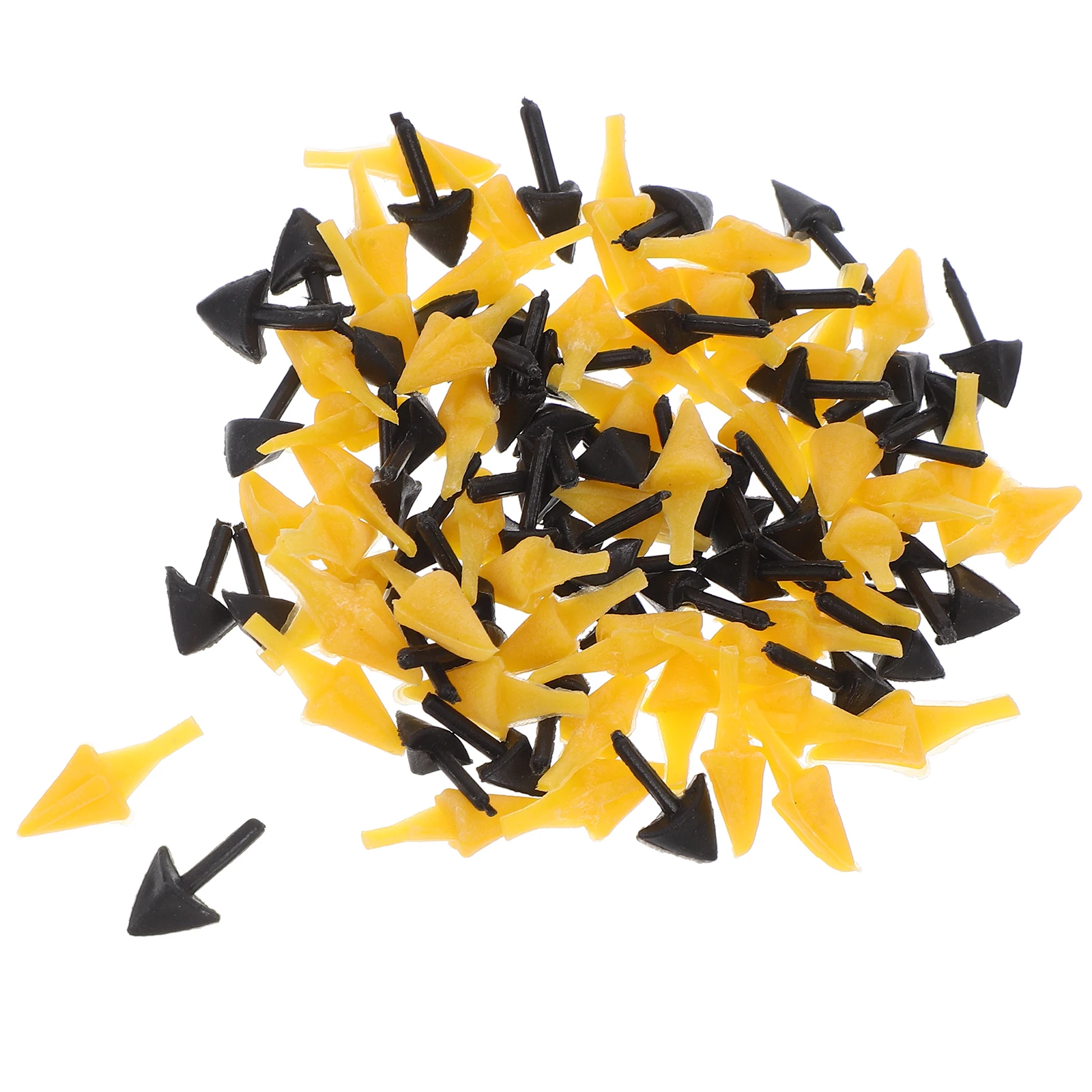 

100pcs Bird Mouth Accessories Plastic Animal Craft Materials Decorations Supplies DIY Faux Beak Crafting Projects