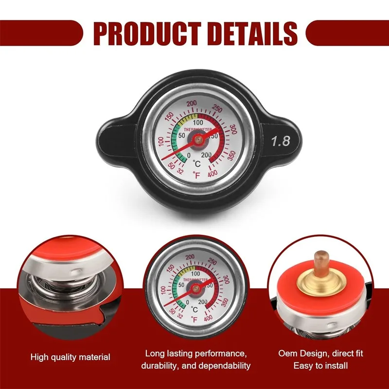 5Pcs 1.8 Bar Radiator Cap Water Tank Cover Fit Kawasaki Suzuki Motorcycle Cooling System Parts