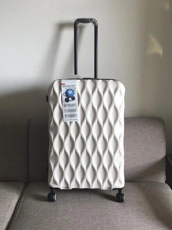 valise-de-voyage-tendance-a-motif-nid-d'abeille-pour-femmes-avec-serrure-a-combinaison-roulettes-universelles-et-poignee-unique-bagage-a-main