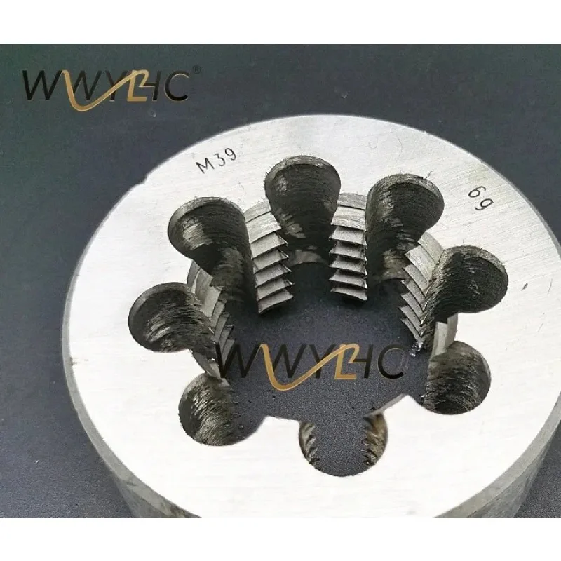 1PC Metric Round Thread Die, M37‑M40 Machine Threading Tool, Pitch 1.0mm 1.5mm 2.0mm 3.0mm