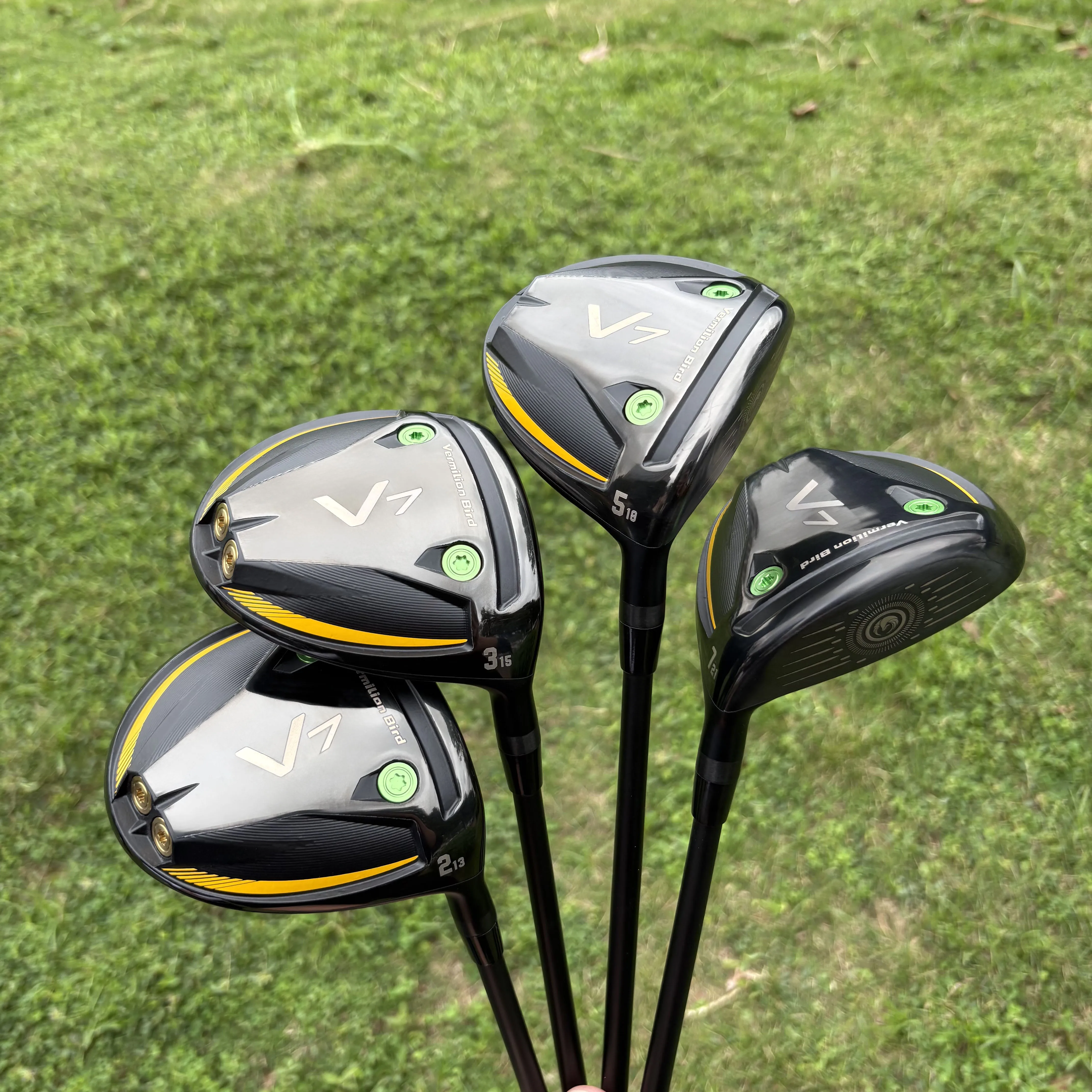 V7 Golf Fairway Wood, Adjustable Weight Screw CNC Milled Face Golf Club, 2# 3# 5# 7# 9# Loft Optional, Carbon Shaft for Men