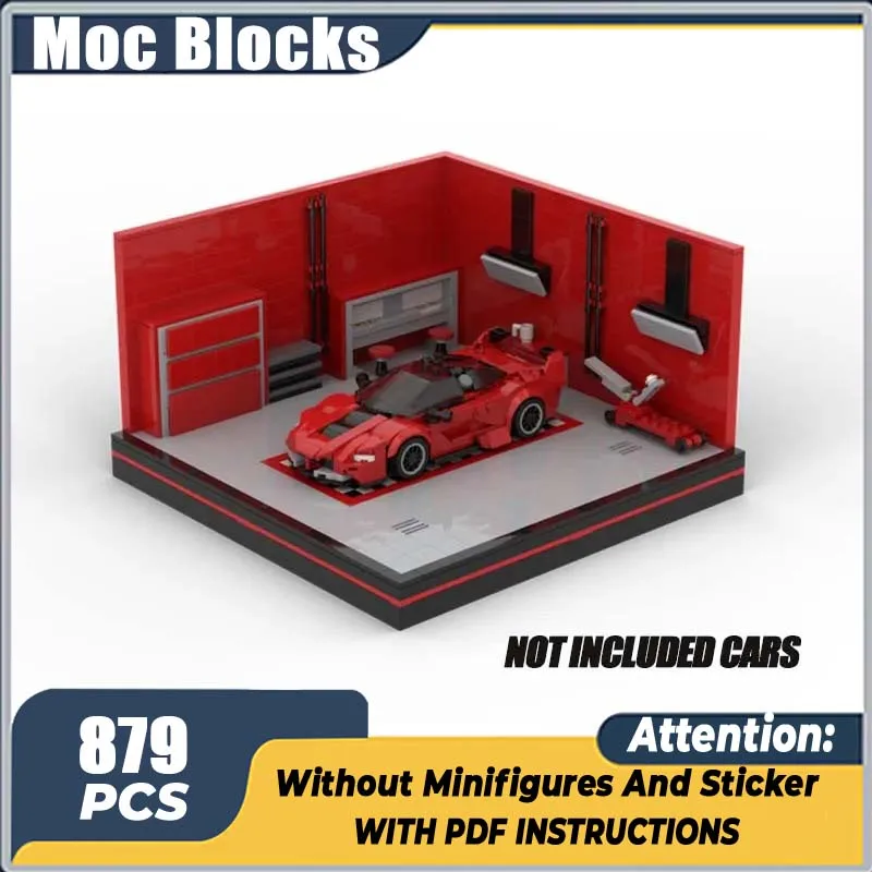 

MOC Building Blocks Fxx-k V2 Supercar Display Stage Car Model DIY Creative Bricks Birthday Garage Collect Educational Toys Gifts