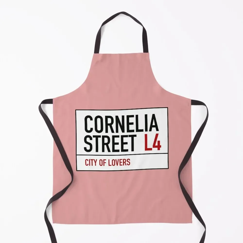 

Cornelia Street Sign Apron For Girl kitchen clothes Kitchen Kawaii Accessories Kitchen Man Apron