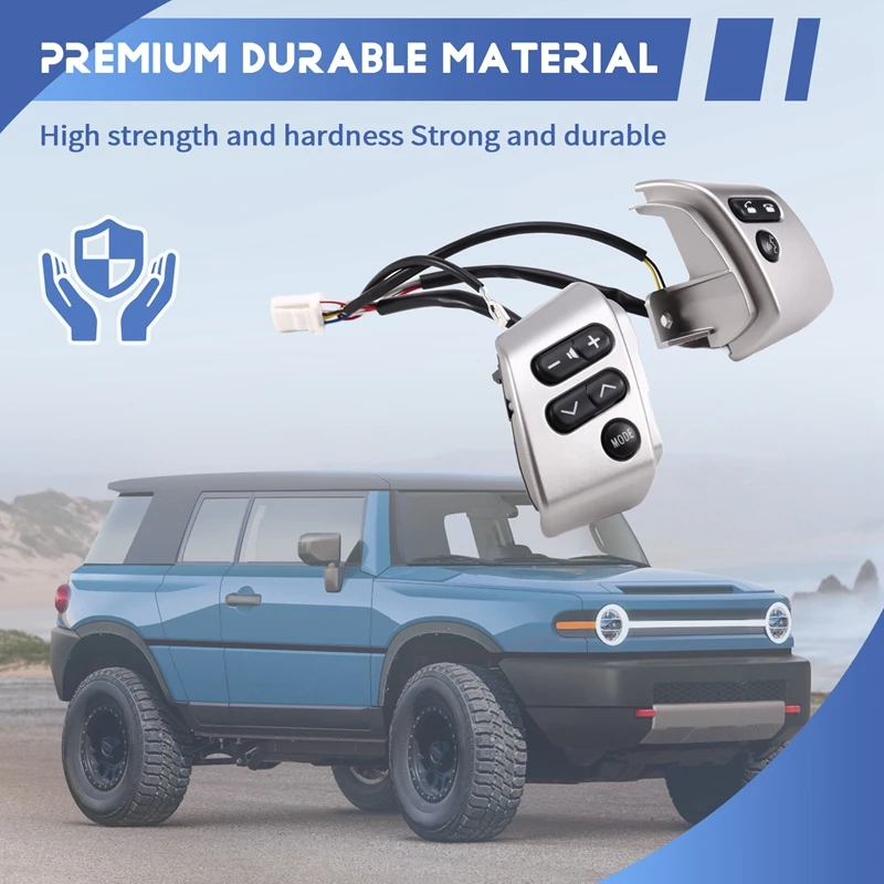 NCSMT Multifunction Steering Wheel Switch Phone Volume Button 84250-35070 for Toyota FJ Cruiser 2006-2022
