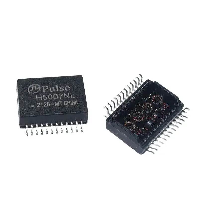 10pcs/Network Filter Transformer H5007NL H5007NLT pulse SOP24 Gigabit Single Port New Spot  Original in stock