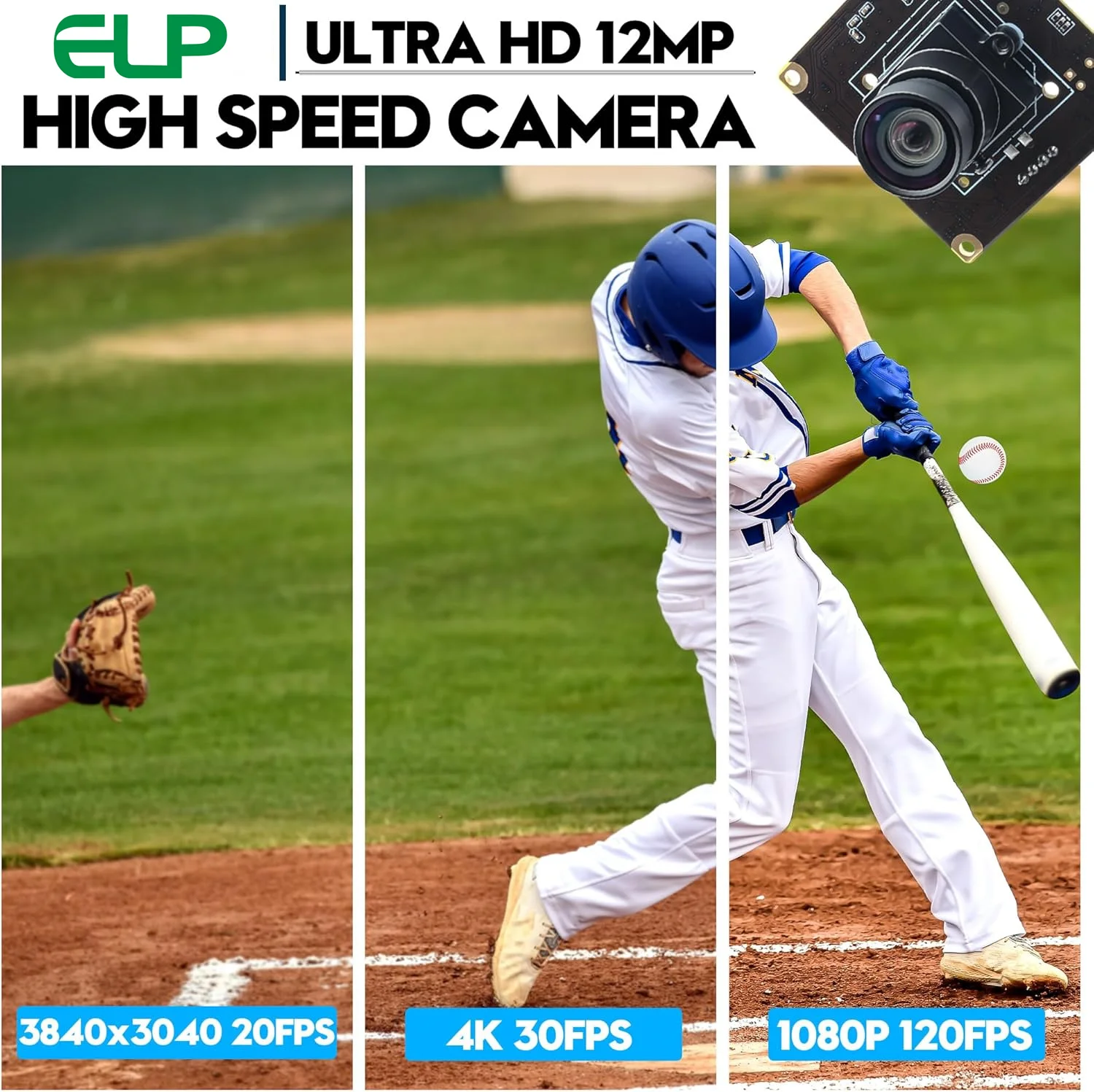 GOOD 12MP USB Camera Module High Speed 1080P 120FPS 4K 30FPS Industrial Lightburn Camera Low Light Mini Embedded Webcam Linux