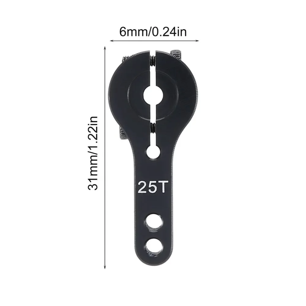 NEEBRC 25T RC سيرفو القرن الألومنيوم الذراع مجموعة ل MG995 MG996R E9001 RC سيارة قارب الزاحف نموذج Futaba HL JX SPT PowerHD Wltoys لعبة