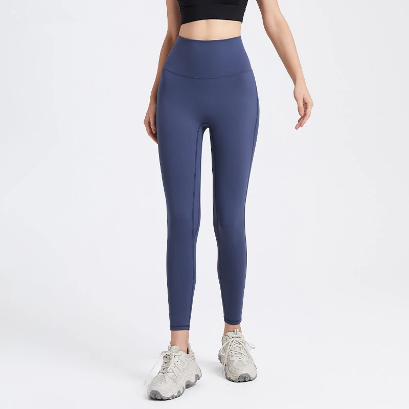 Perneiras Esportivas de Cintura Alta Elástica Feminina, Calça Yoga, Hip Lifting, Calças Slim Running, Meninas Quick Dry Ginásio Calças Justas de Fitness, Sportwear