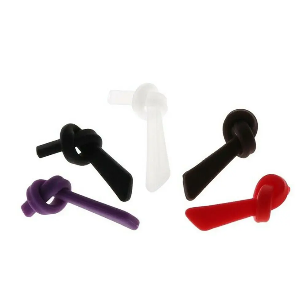 Tubes d'oreille de lunettes en silicone coordonnants, poignées carrées, lunettes de sport, pointes de temple, accessoires de lunettes, document solide, mode