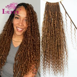 Color 30 Crochet Boho Locs With Human Hair Curls Pre-looped Locs Crochet Hair Human Hair Curly Full Ends For Women