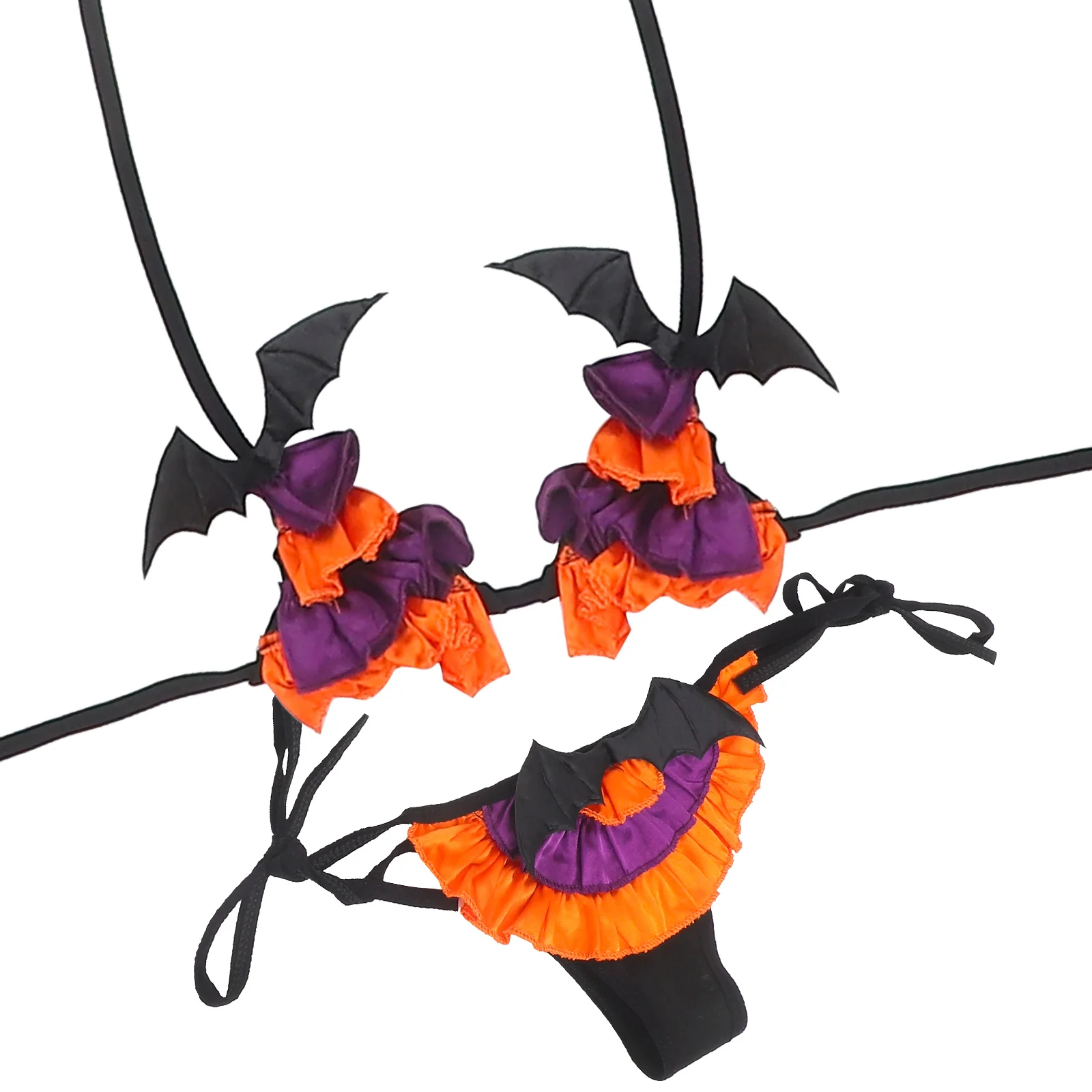 

1 комплект бикини на Хэллоуин, кружевной купальник, женский купальный костюм, сексуальный курортный купальник, летний купальник