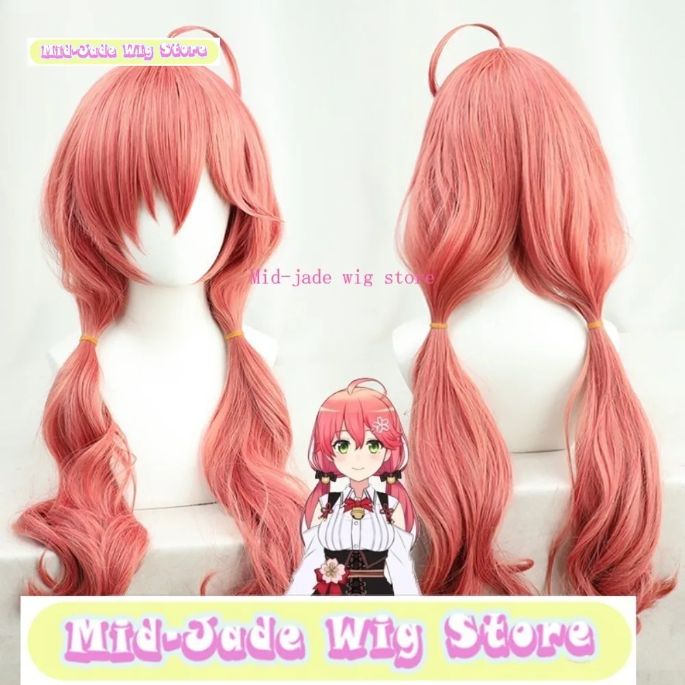 

Mid-jade Wig Sakuramiko Original Cosplay Long Curly Hair Wig Synthetic Heat-resistant Hair Halloween Costume Party Halloween Wig