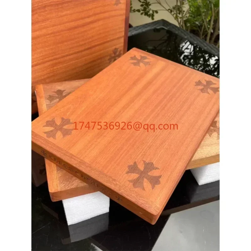 Trend classical light luxury cross ebony solid wood sticky board surface chopped meat cutting board household cutting board