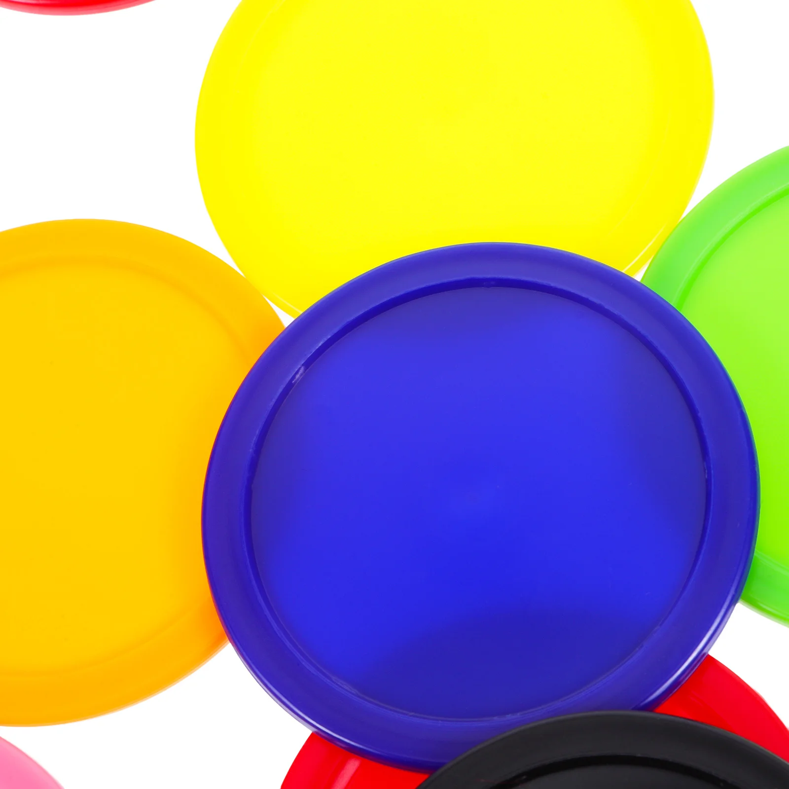 16 قطعة هوكي الهواء كرات الصولجان قطع غيار بلاستيكية لهوكي الطاولة مستقرة السلس الإنزلاق داخلي لعبة الملحقات التدريب الممارسة #5