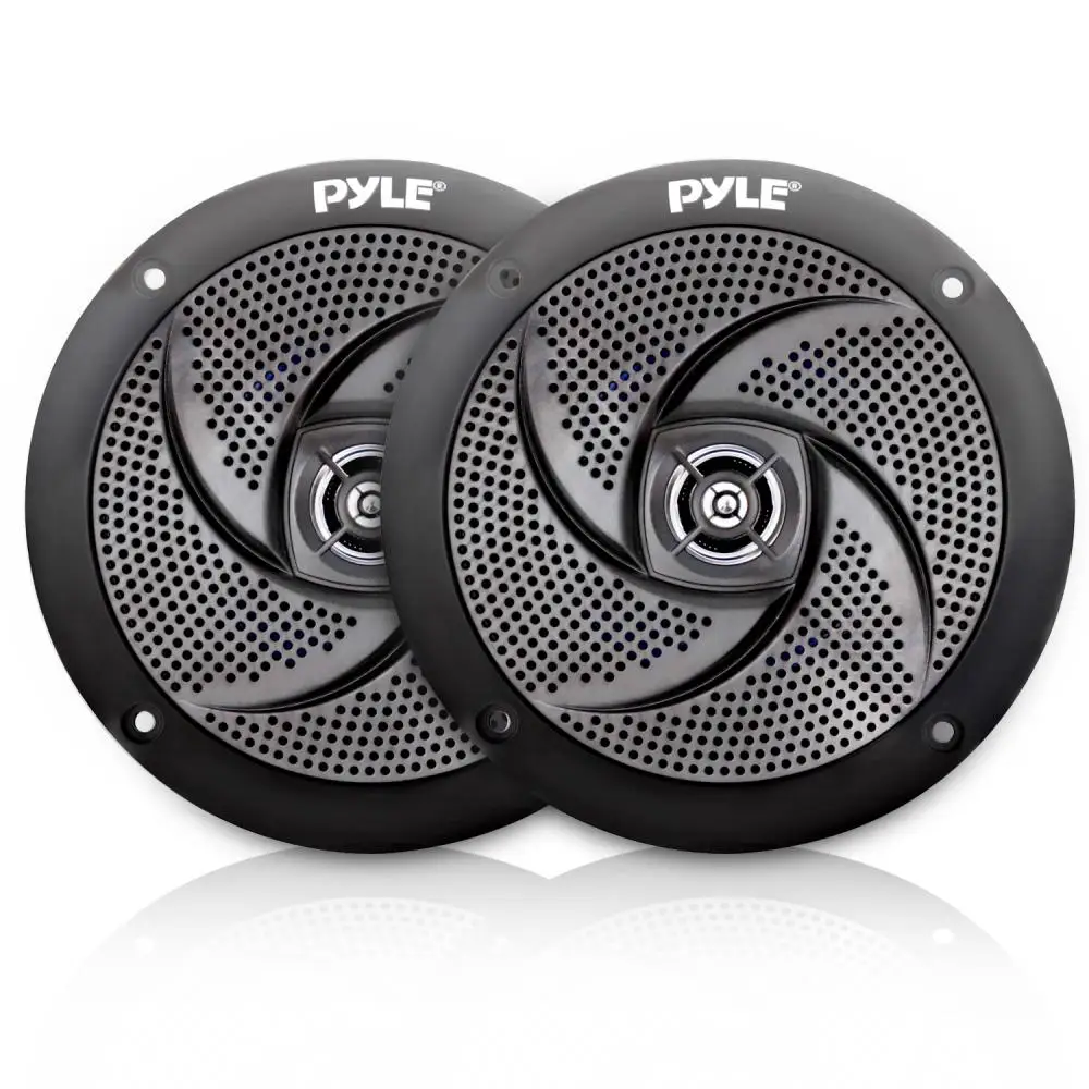 

SereneLife Pyle Low-Profile Waterproof Marine Speakers - 100W 4 Inch 2 Way 1 Pair Slim Style Waterproof and Weather Resistant