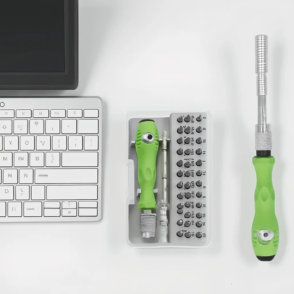 32 in 1 Precision Screwdriver Set, Mini Magnetic Tool Kit with Adjustable Extension Rod for Phone Mobile iPad Camera Repair