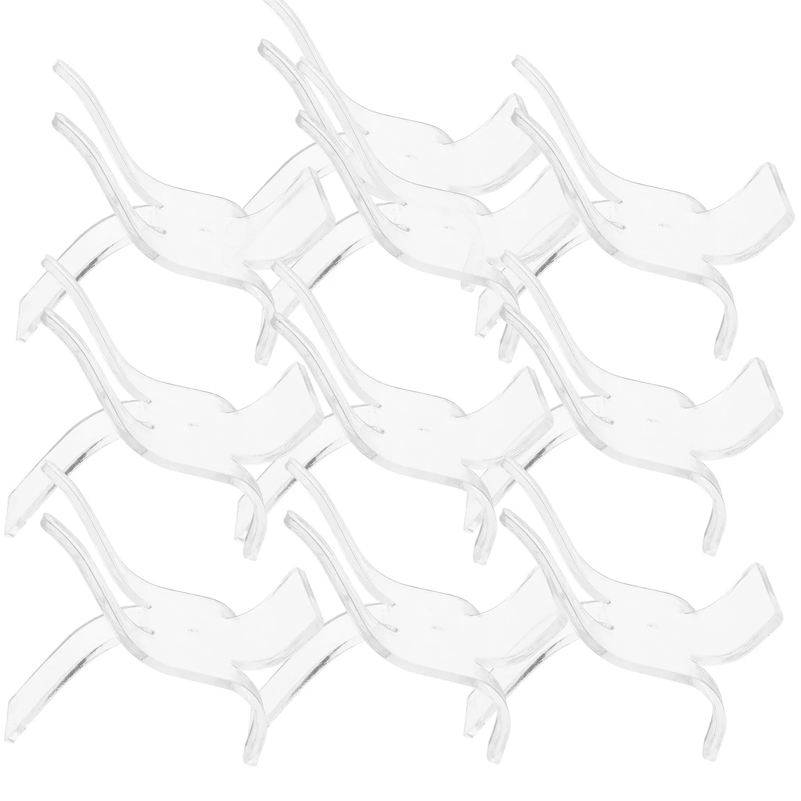 10Pcs Clear Acrylic Display Stand for Crystal Rocks Mineral Specimens Collectibles Glass Art