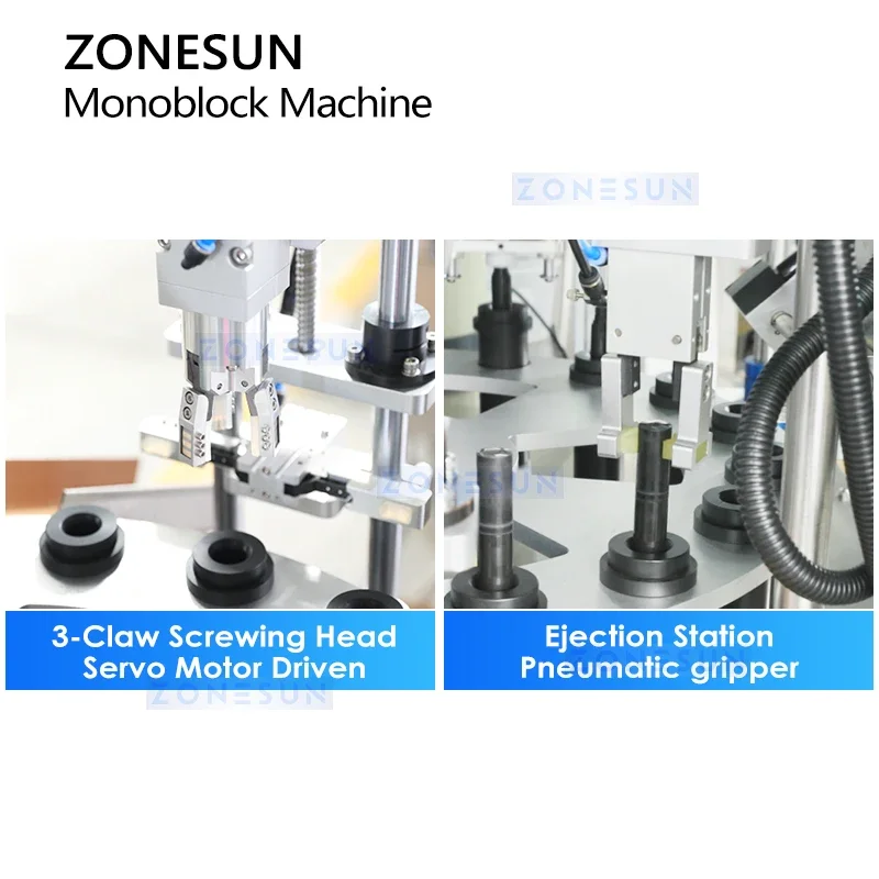 Zonesun الآلي ماسكارا ملء وتغليف المعدات التلقائي ماسكارا أنبوب قطعة واحدة حشو آلة كابر ZS-AFC23A