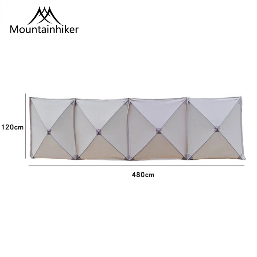 Mounthiker 5.6x1.4m Gas Stove Burner Shelter Wind Break Wall Assembly Free Folding Outdoor Camping Windscreen Hiking Picnic BBQ