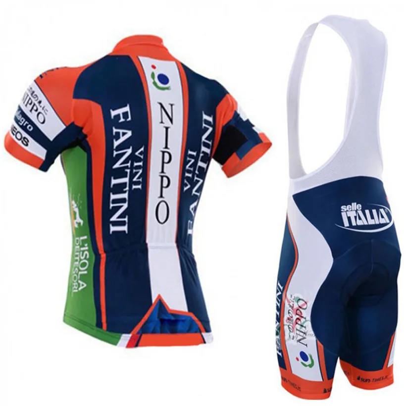 NEW Blue Orange Summer Pro Cycling Jersey Team Ersey Bibs Shorts Set Breathable Sports Ropa Ciclismo MTB Bike Wear 20D Quick Dry