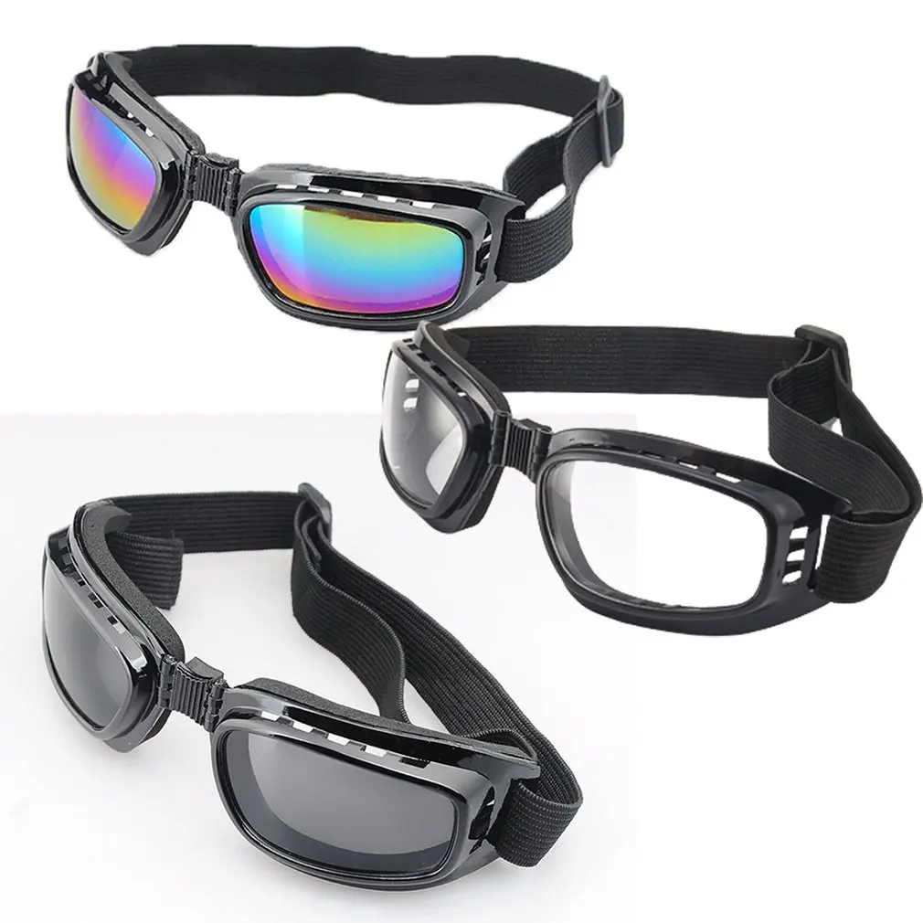 Lunettes de moto vintage pliables, lunettes de soleil polarisées jour et nuit, lunettes de cyclisme, coupe-vent, anti-poussière, protection UV,