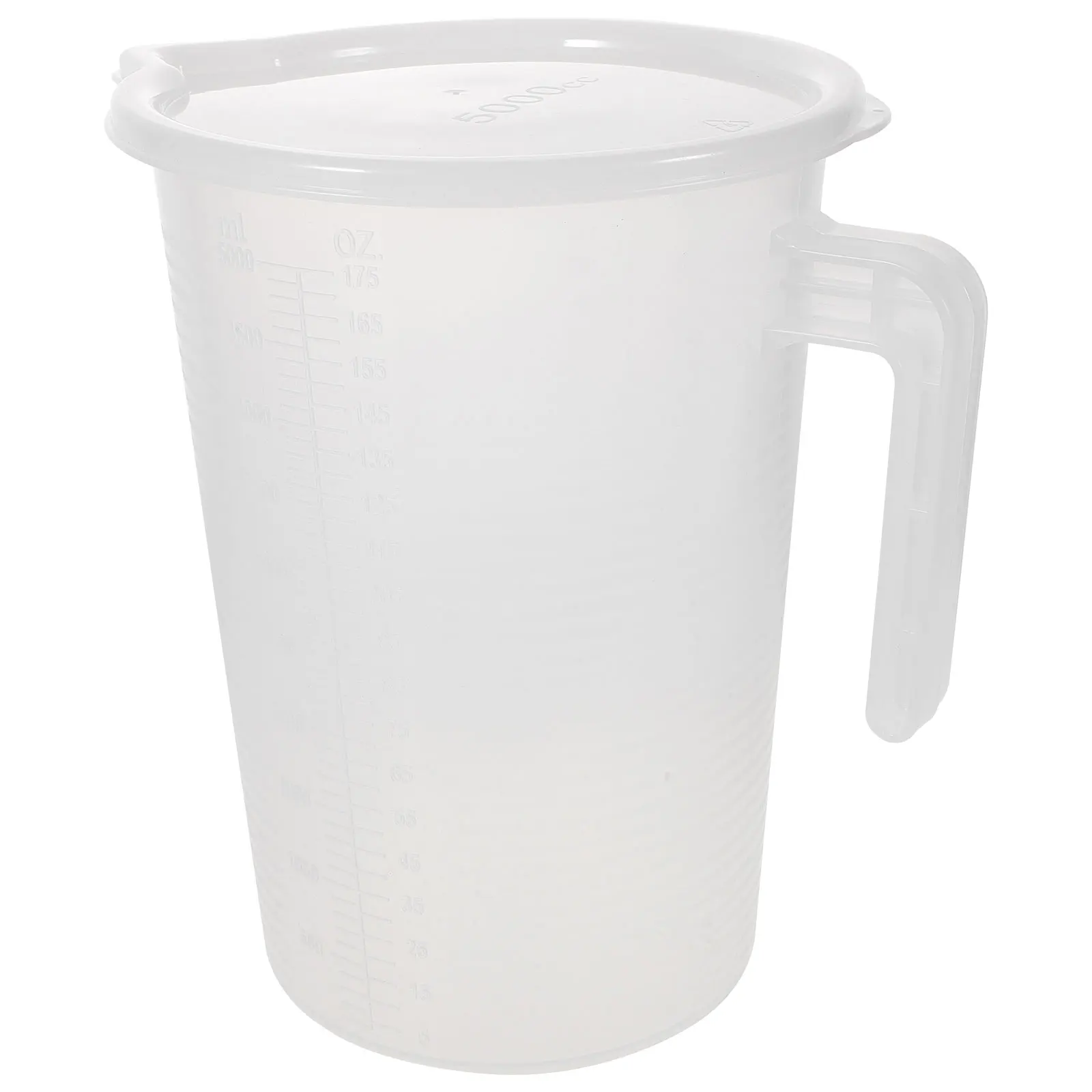 

Measuring Jug Clear PC Pitcher for Liquid Coffee Oil 5L Large Capacity Kitchen Tool Scaled Graduated Easy Clean Reusable