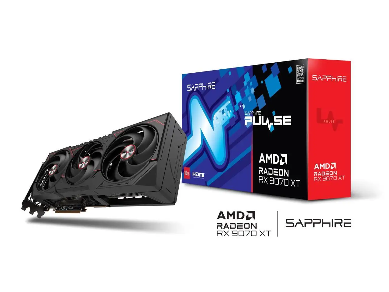 SAPPHIRE PULSE Radeon RX 9070 XT Graphics Card 11348-03-20G view 8