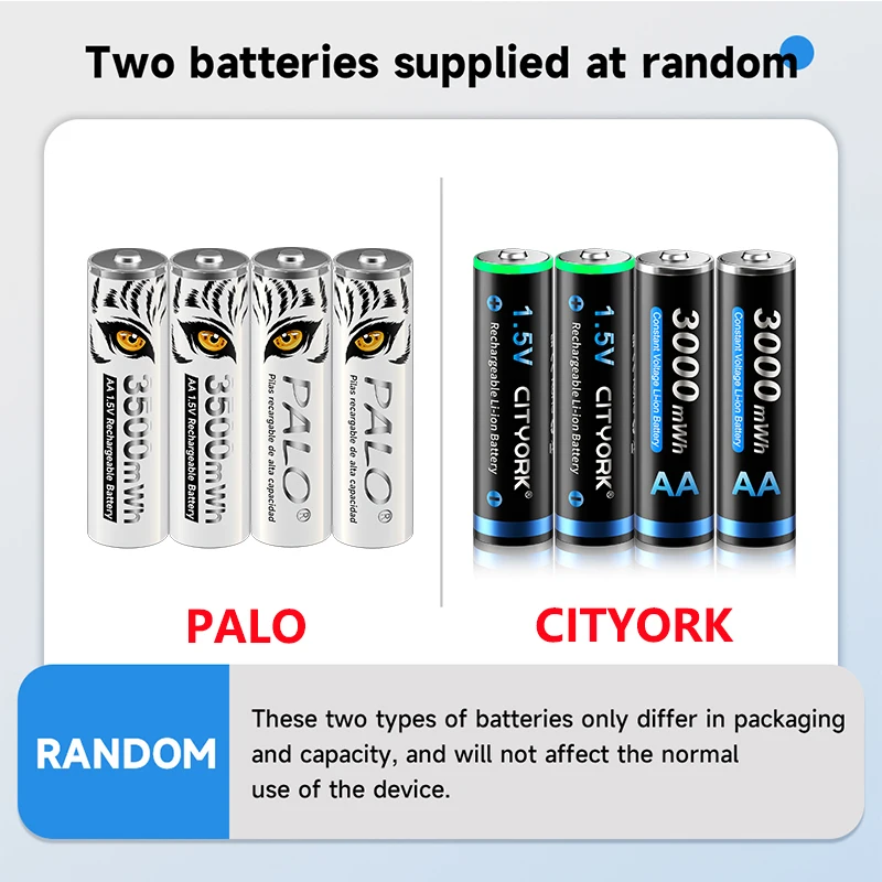 1.5V AA+AAA Rechargeable Battery 3500mWh AA Rechargeable Lithium ion Battery AA 1.5V Battery 1300mWh Rechargeable AAA Batteries image 2