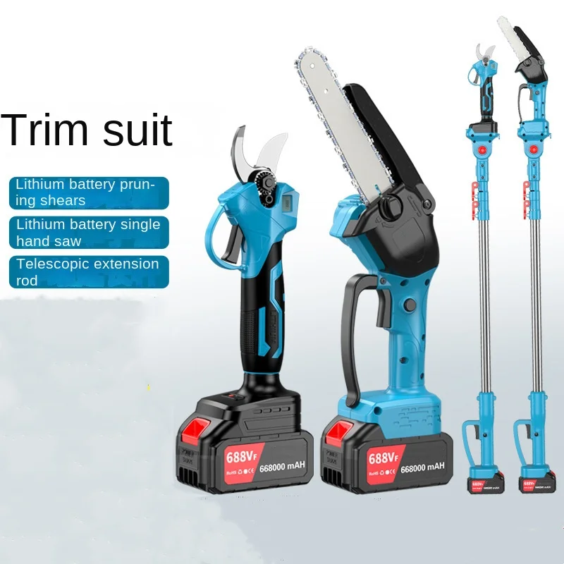

Lithium Battery High Branch Shear High Branch Saw Telescopic Pole Electric Brushless Pruning Lengthening Thick Branch Fruit Tree