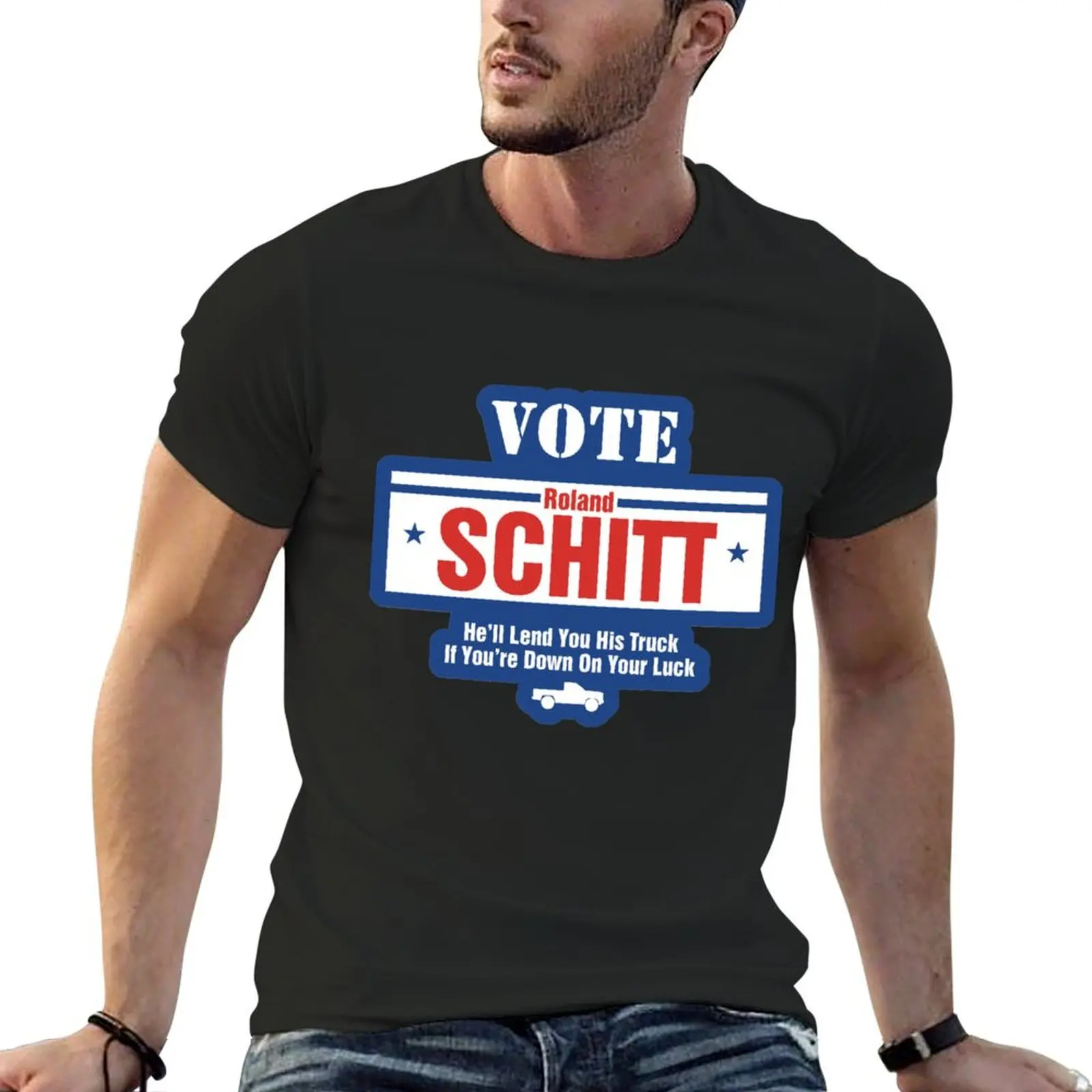 Vote for Roland Schitt T-Shirt kawaii clothes vintage anime shirt clothes for men