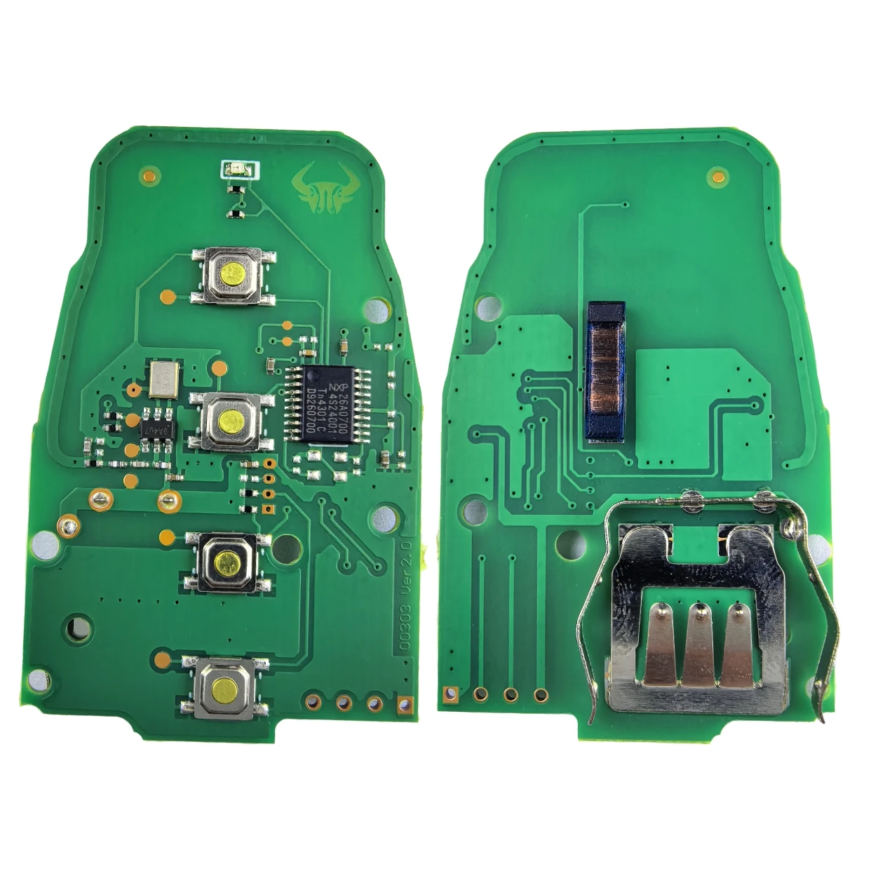 JXKEY 8T0959754C 315/433/868MHz 3/4 Buttons Modified As Lamborghini For Audi A4 A5 A6 A7 S4 2009-2016 Smart Remote Key Fob Shell