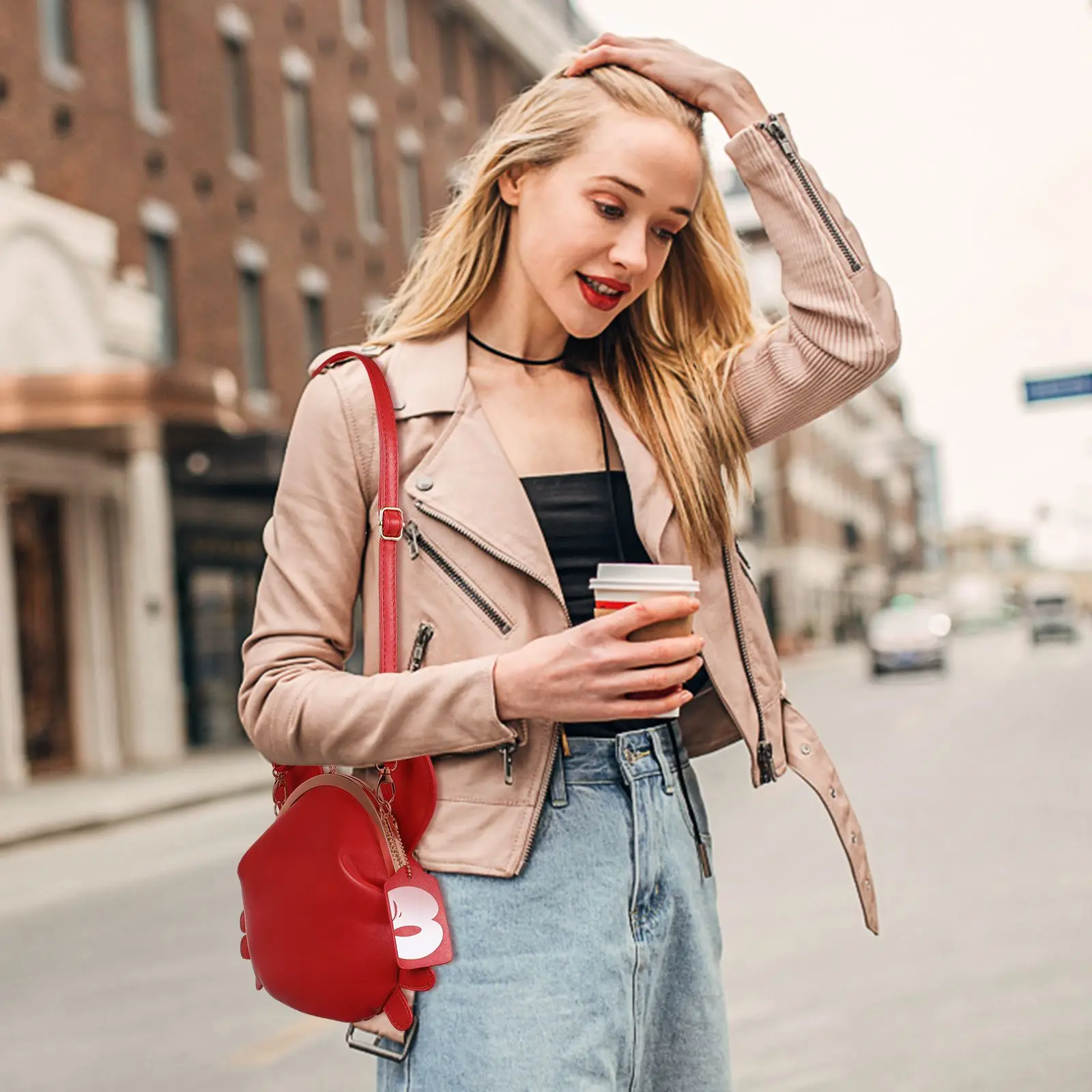 Fashion PU Crab Shaped Satchel creative Women Handbag Purse Cross Body vintage cute Shoulder Bag Women Girls birthday gifts bag