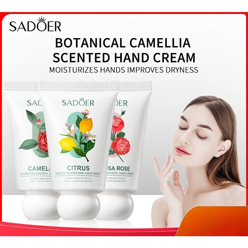 Rose and Camellia Scented Hand Cream - Hydrate and Soften Skin with a Delicate Fragrance