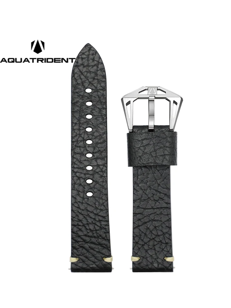 22mm 20mm Strap for Aquatrident 23003 Watch 5/6/5Pro 40mm/44mm/45mm Aquatrident  Classic Watch 43mm/47mm  GENUINE LEATHER Band