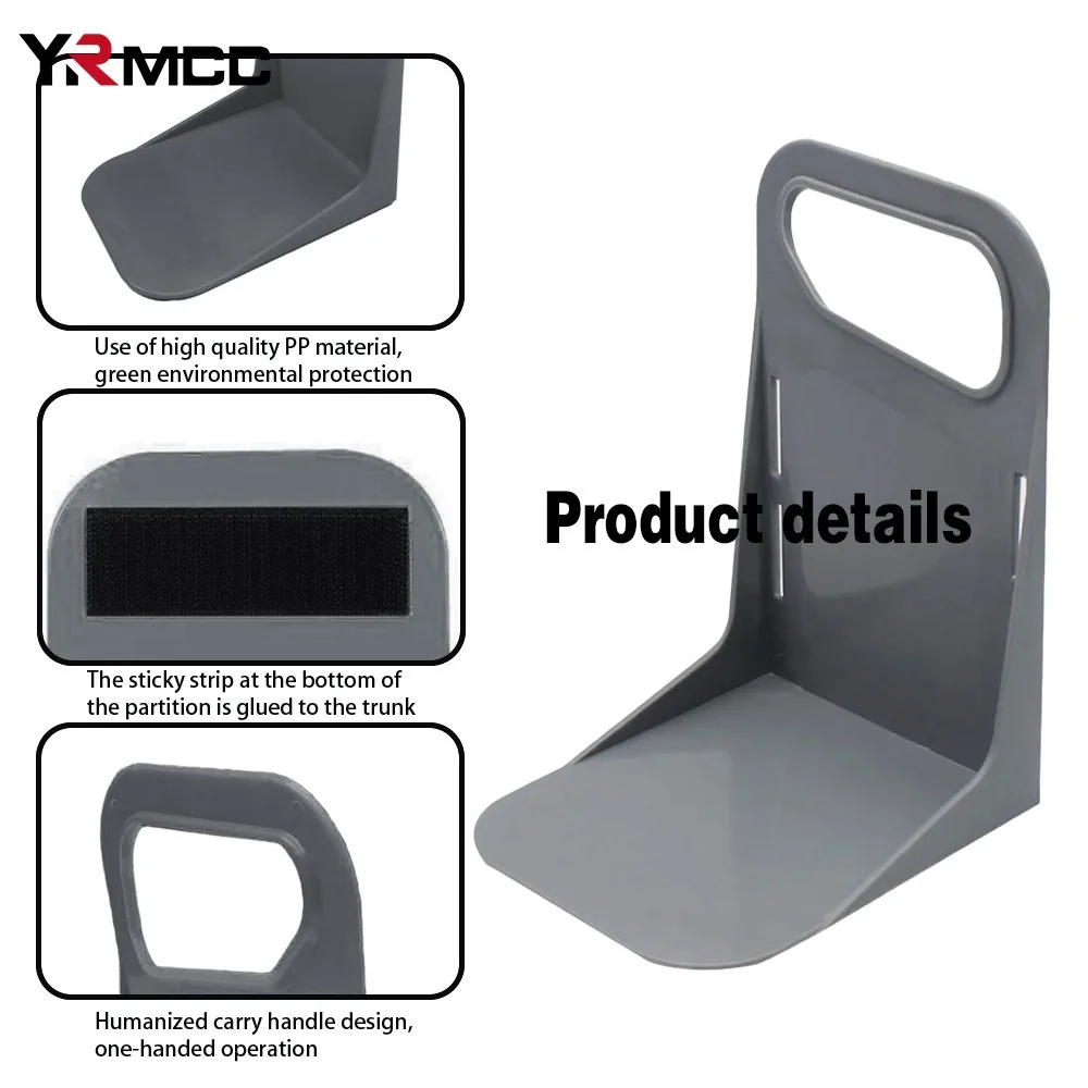 Car Trunk Storage Box Fixed Partition 1PCS Multifunctional Auto Trunk Fixed Rack Holder 2Size Shake-proof Fence Storage Holder