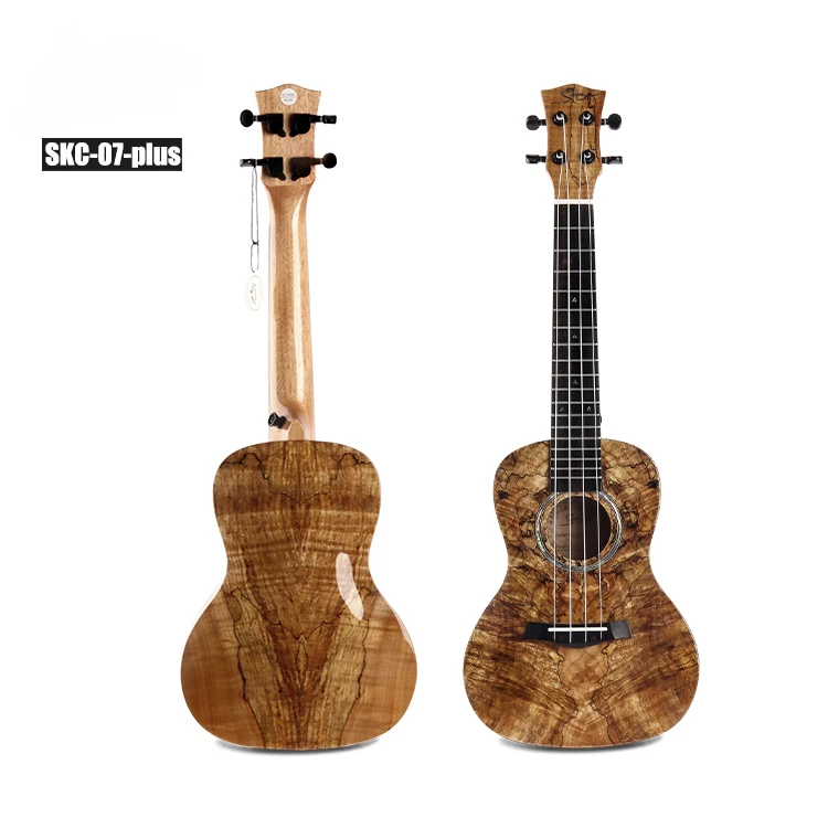 High Grade Professional Spalted Maple Concert Size Ukulele