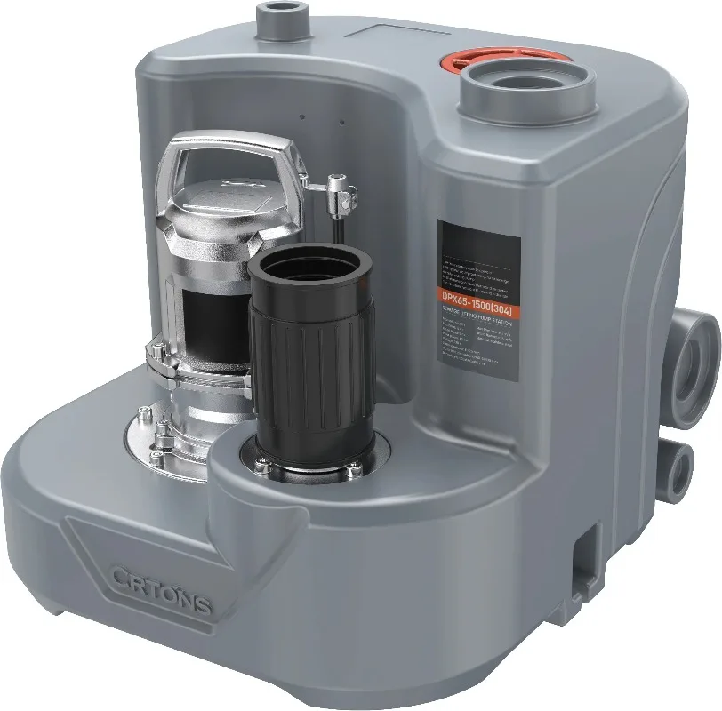2025 65 liters 1500 watts Automatic Pump Commercial   Basement  Elevator Villa Toilets Sewage Lifting Station