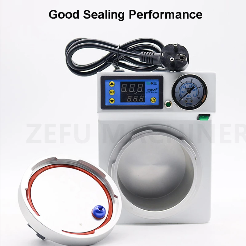 Dental Lab Automatic Polymerizer Portable Curing Pressure Pot Polymerizing Machine Adsorption silicone rubber repair