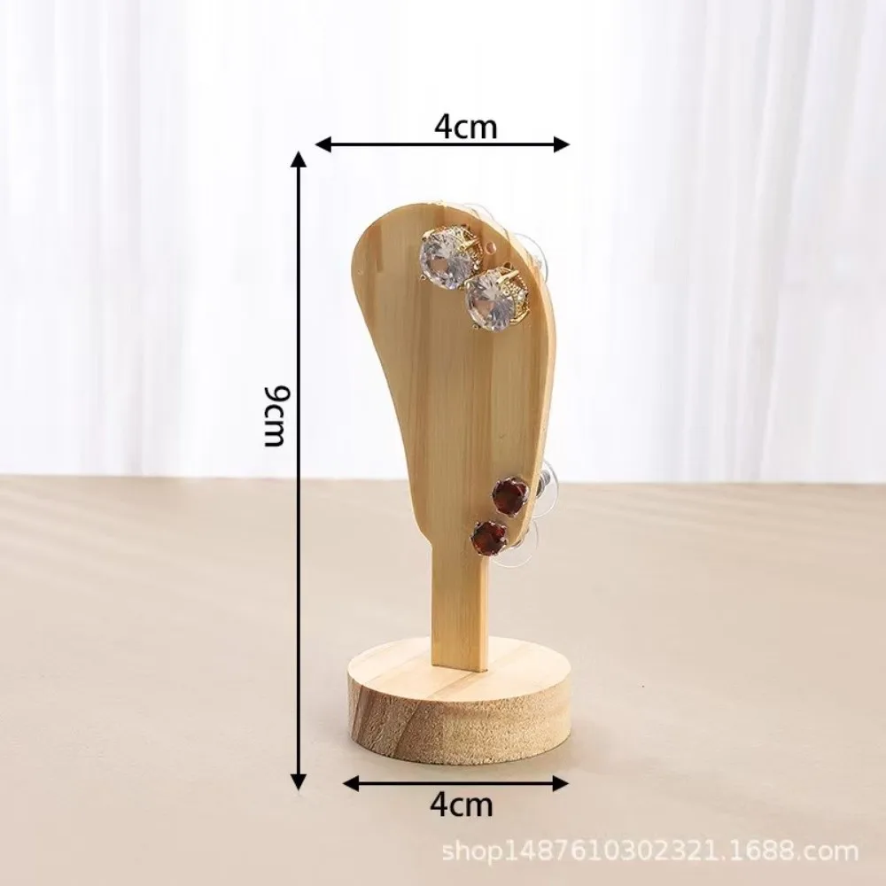 New Portable Earring Display Stand Mini Ear Shaped Jewelry Rack Showcase Organizer Ear Studs Organizer