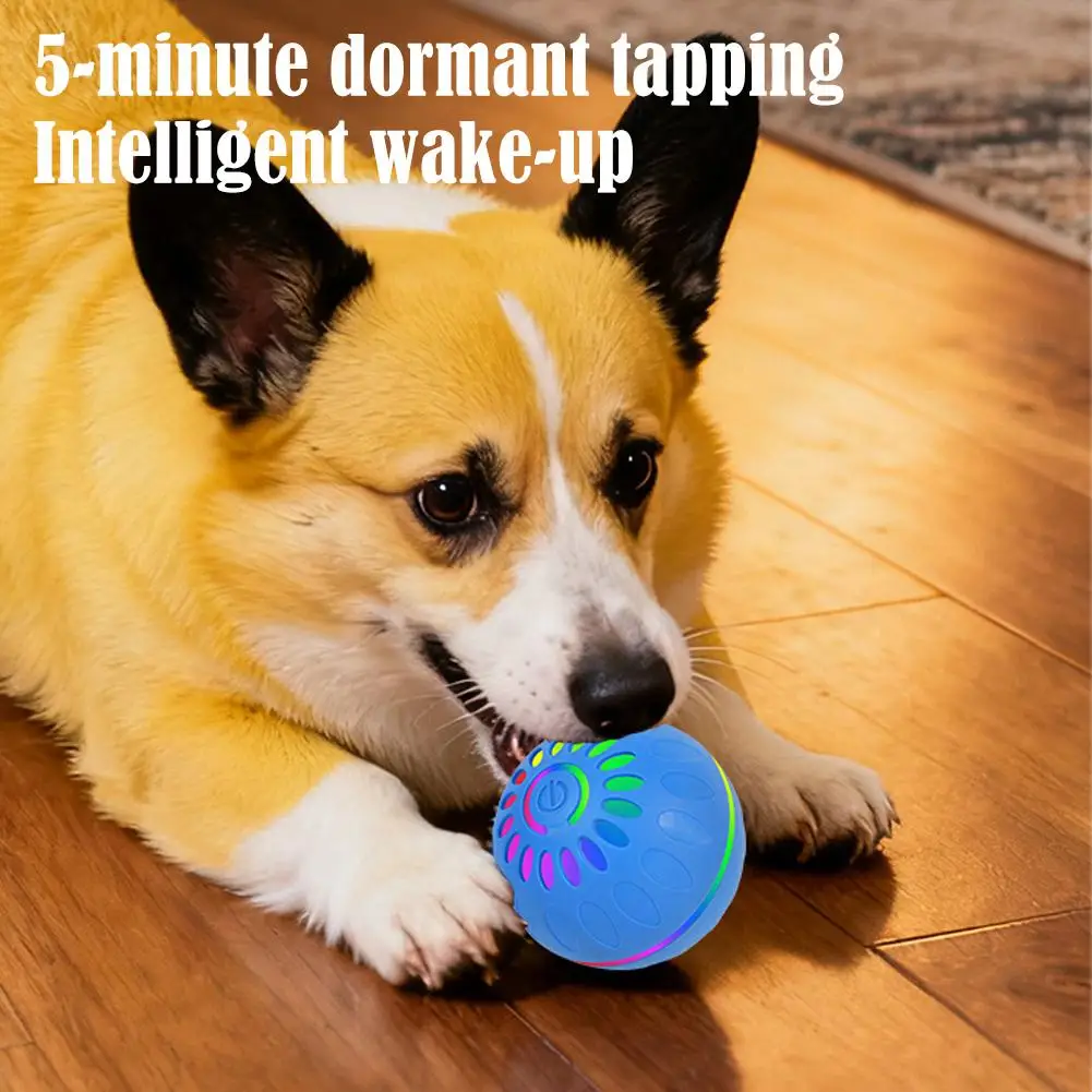 Smart Dog Toy Ball Automatic Interactive Pet Electronic Rolling USB Rechargeable Moving Bouncing for Puppy to Large dog Chew Toy view 3