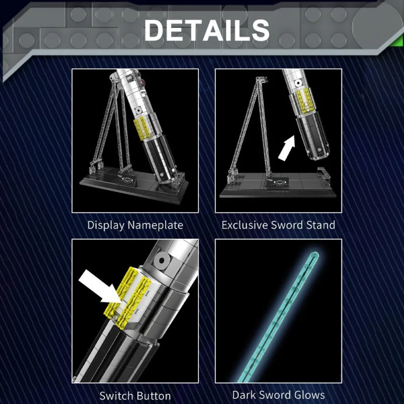 Mold King Anakin Lightsaber10139Lichte versie van klassiek verzamelbaar speelgoedbouwstenen voor jongens