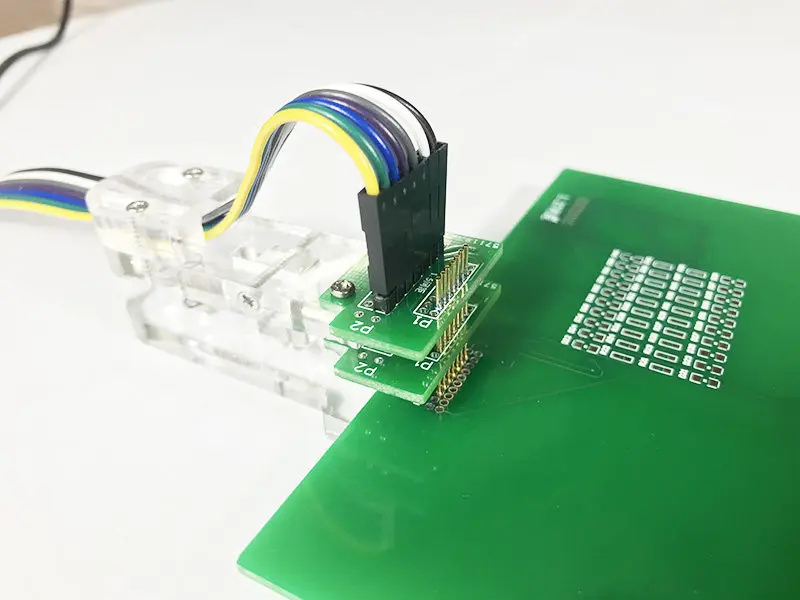 Double Row Burning Clip Programmer Burner Programmer Clip Pcb Clip Test Clip No Need to Disassemble 1.2mm 1.25mm Spacing